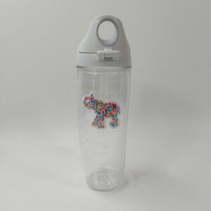 Tervis Tumbler Mosaic Rainbow Elephant 24oz Cup with Flip Lid